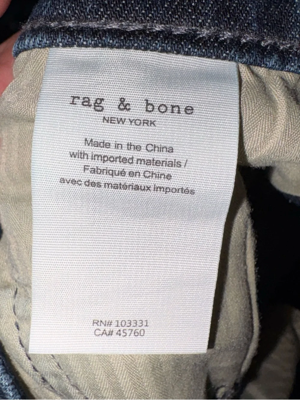 Rag & Bone Fit 1 skinny jeans